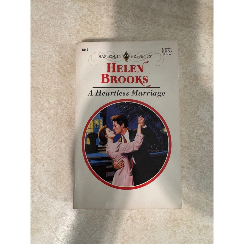 A Heartless Marriage Helen Brooks Harlequin Presents 1844 Vintage Romance 1996